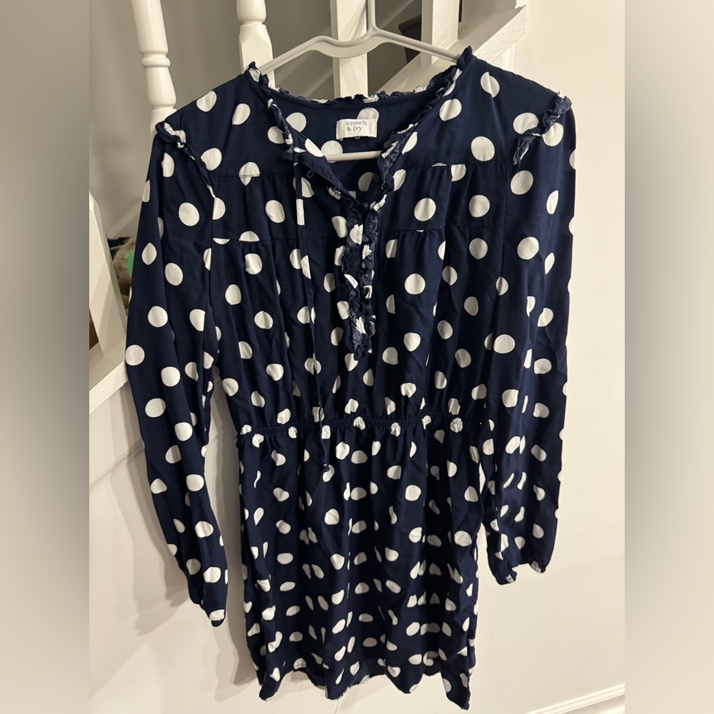 Crown & Ivy - polka dot dress